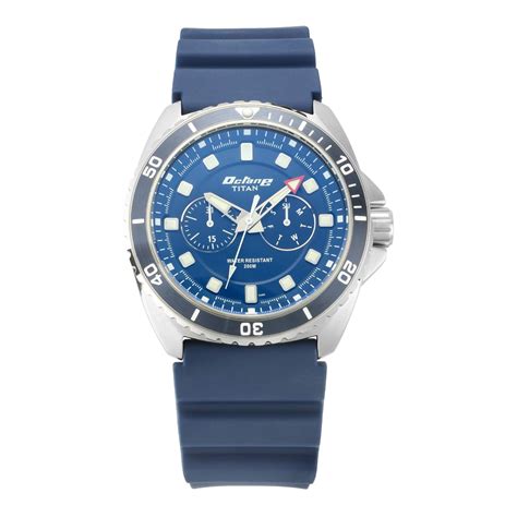 Titan Octane Hyper Lume Analog Blue Dial Men's Watch-NN90113KP02 ...