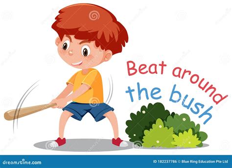 English Idiom with Picture Description for Beat Around the Bush on ...