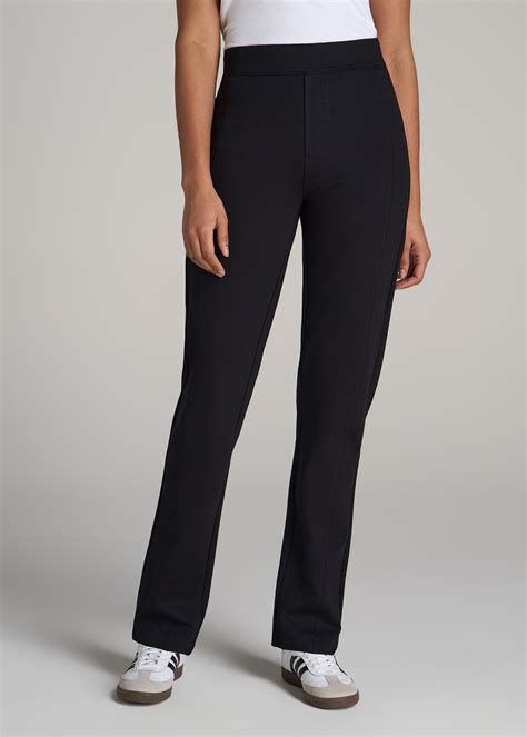 Pull on Slim Dress Pants Women's in Black – American Tall