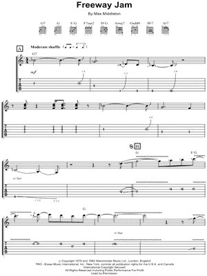 Image result for Freeway Jam Guitar Lesson