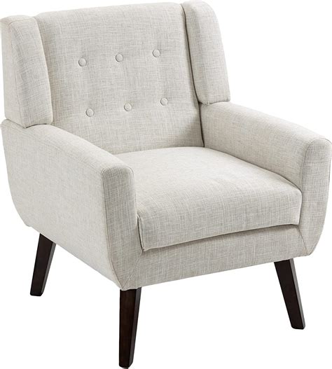 Uixe Beige Accent Chair, Upholstered Armchair, Modern Chair for Living ...