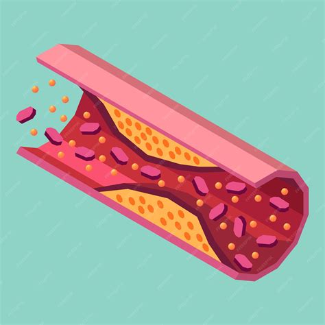 Ilustración de un coágulo de sangre con semillas en él | Vector Premium