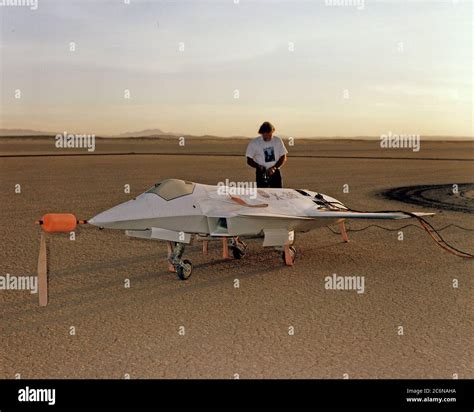 Lit by the rays of the morning sunrise on Rogers Dry Lake, adjacent to ...