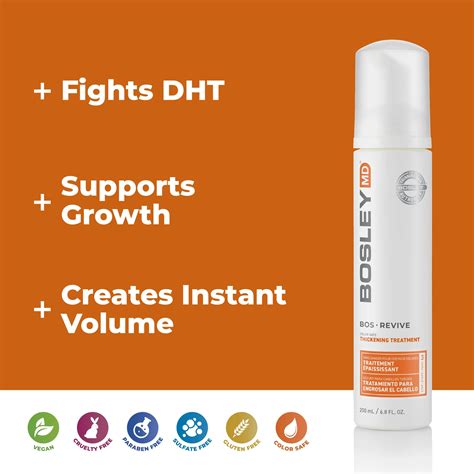 Bosley BosRevive Color Safe Thickening Treatment 6.8oz / 200ml - Bosley ...