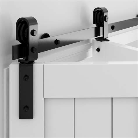 WINSOON 36" Bifold Barn Door Hardware: Smooth Quietly Bi-fold Sliding ...
