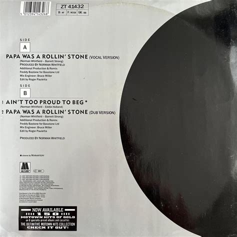 Papa Was A Rolling Stone With Lyrics