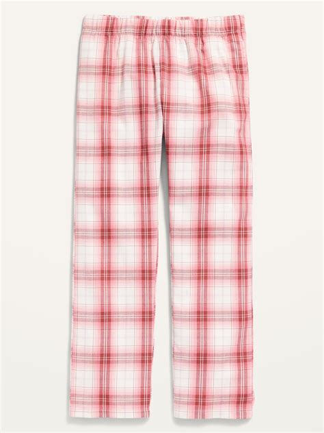 Plaid Flannel Straight Pajama Pants for Girls | Old Navy