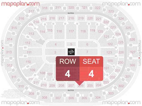 Buffalo KeyBank Center detailed interactive seating chart with seat ...