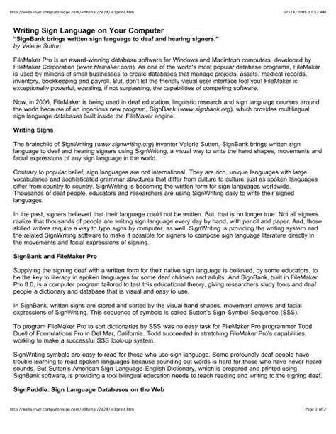 Image result for Writing Sign Language