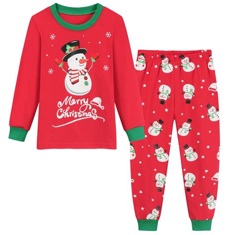 Little Hand Toddler's Christmas Pajamas, Boys & Girls Cotton Sleepwear ...