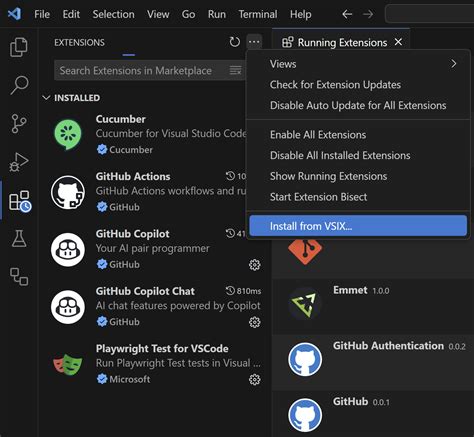 Image result for Visual Studio Code Add VSIX Extension