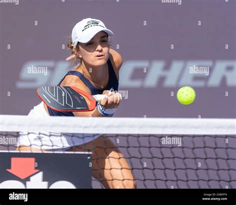 Catherine Parenteau dinks the ball during the PPA Las Vegas Open on 11 ...