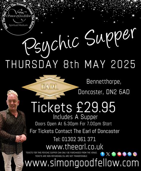 Psychic Supper at Earl of Doncaster , The Earl of Doncaster Hotel, 8 ...