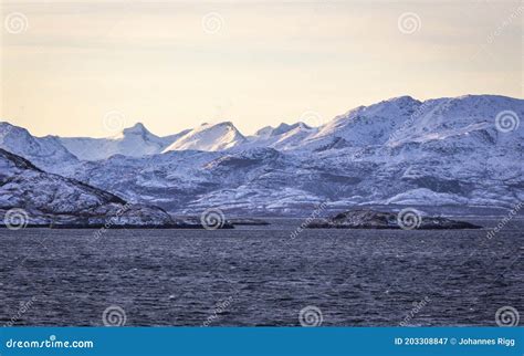 Cruise To the Spectacular Arctic Circle in Norway Stock Image - Image ...