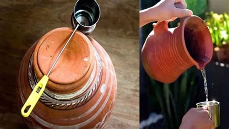 By drinking water in earthen pot helps to reduce cholesterol controls ...