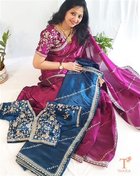 Jimmy Choo Simmer Saree: Luxury Shimmer for Your Special Occasion – Tnaika™