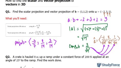 Image result for Scalar Projection Example