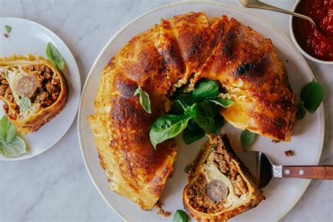 Stuffed Lasagna Pie Recipe   Food Network Kitchen   Food  