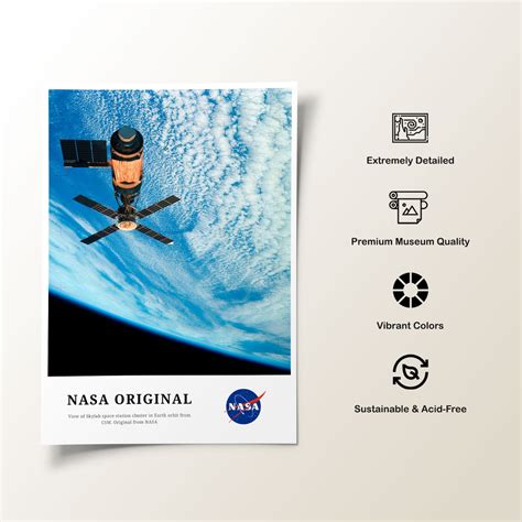 View of Skylab space station, NASA Art Posters – Dessine Art