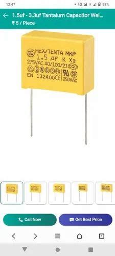 Rectifier Diode - 1.5uf-3.3uf tantalum capacitor Importer from New Delhi