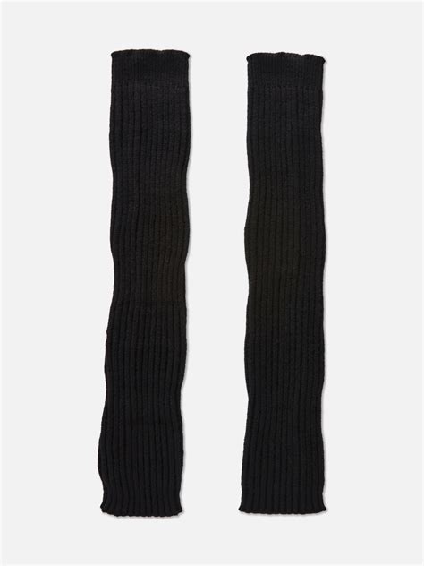 Womens Black 1pk Ribbed Leg Warmers | Primark