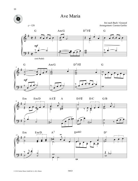 Ave Maria by Carsten Gerlitz Sheet Music for Piano Solo at Sheet Music ...