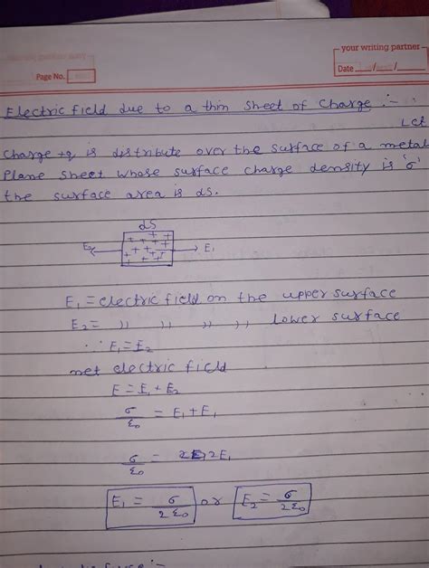 obtain the formula for the electric fiel due to a long thin wire of ...