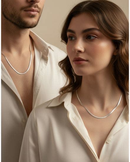 Naaga Raj Snake Chain – 92.5 Sterling Silver Bold Snake Chain Necklace ...