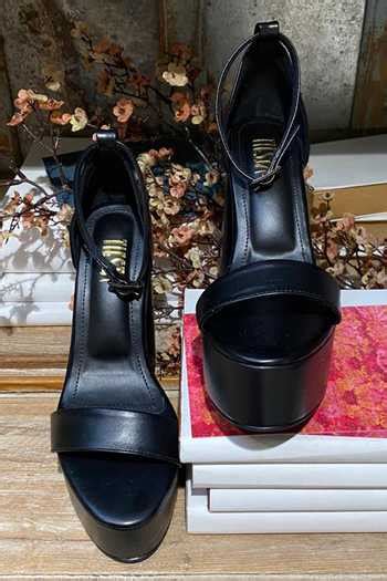 Buy Black Lisbon Block Heels by Tiesta Online at Aza Fashions.
