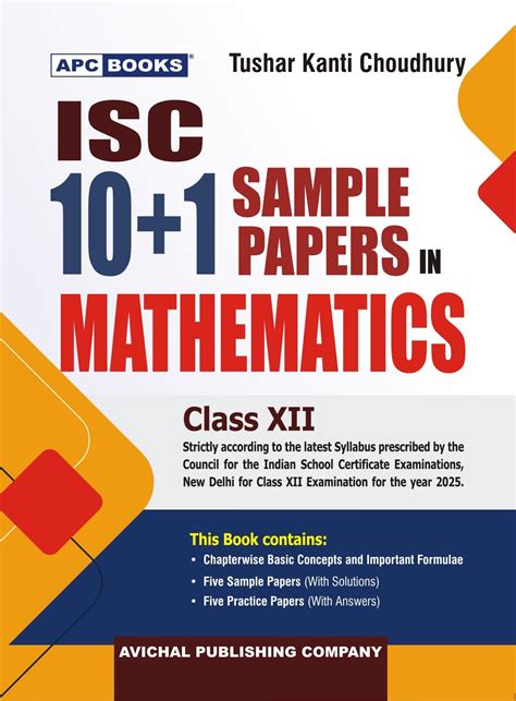 Buy ISC 10+1 Sample Papers in Mathematics for Class 12 Book Online at ...
