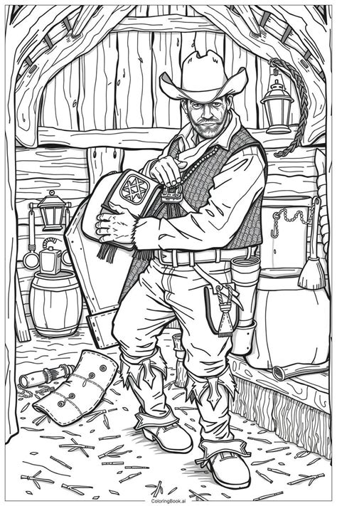 Cowboy Coloring Sheets Cowboy Coloring Party Ideas Western Coloring