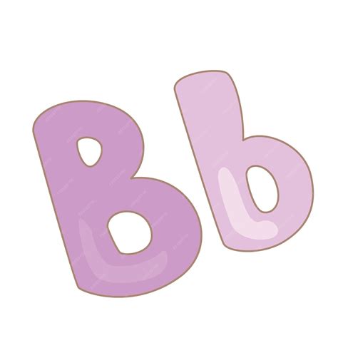 B letter for alphabet illustration vector clipart | Premium Vector