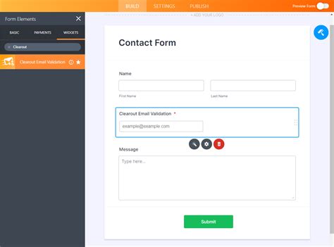 Email Validation Form 的图像结果