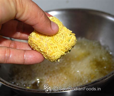Aloo sev nuggets| Potato sev nuggets-How to make-Step by step photos