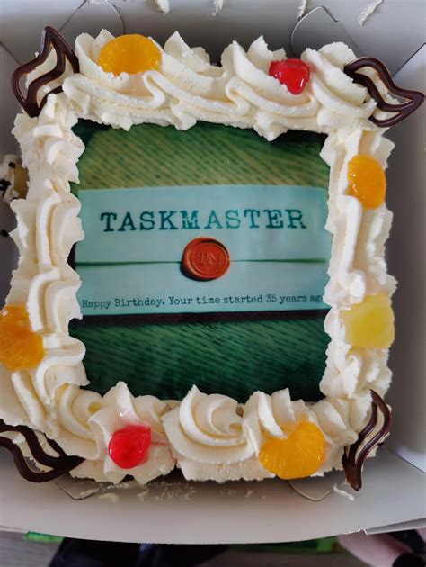 Image result for Taskmaster Sitting On Cake