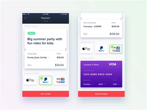 Payment Ui on Behance