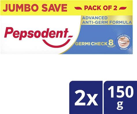 PEPSODENT Germicheck 8 Actions, Toothpaste With Anti-Germ Formula ...