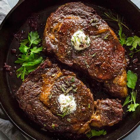 Ribeye Steaks with Red Wine Reduction Sauce - Jessica Gavin