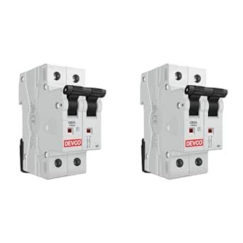 63a 2 pole MCB with 1 year warranty, ISI Marked (pack of 2) : Amazon.in ...