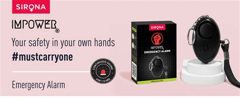 IMPOWER Self Defence Emergency Alarm in Keychain for Women Safety ...