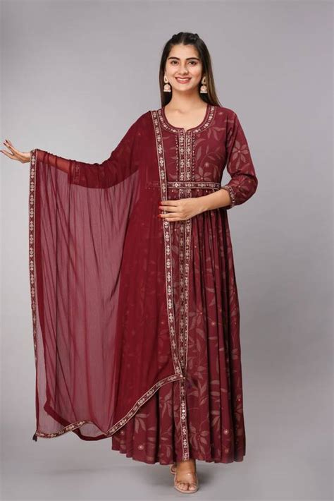 Royaltextile Women Gown Dupatta Set - Buy Royaltextile Women Gown ...