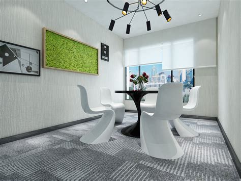 510平方现代简约办公室装修设计案例效果图_岚禾办公空间设计