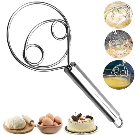 Buy STOCKZONE Danish Dough Whisk - 7.5 Inch Food Grade 304 Stainless ...
