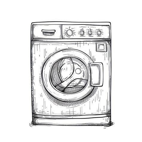 Image result for Drawing Image of Washing Machine