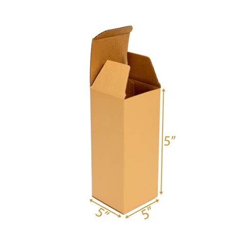 Gold Reverse Tuck Box -5x5x5 | Product Boxes, Eflute Cartons
