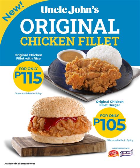 Uncle John's Philippines Menu and Prices [September 2024] - PhilMenu