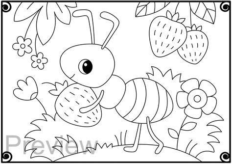 Bug Coloring Sheets Printable Kawaii Lady Bug Coloring Page