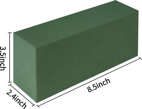 TOPHOUSE 3 Pack Floral Foam Blocks - Wet/Dry Green Florist Styrofoam ...