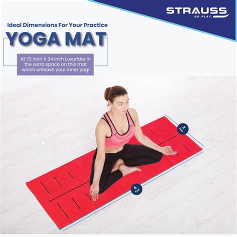 Buy Strauss Pure Cotton Yoga Mat: Anti-Slip, Breathable – StraussSport