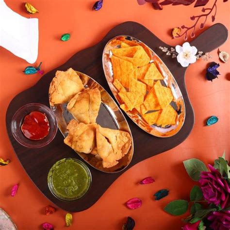 Dual Dish Serving Platter Set with Snack Bowl | Sajjakreation ...